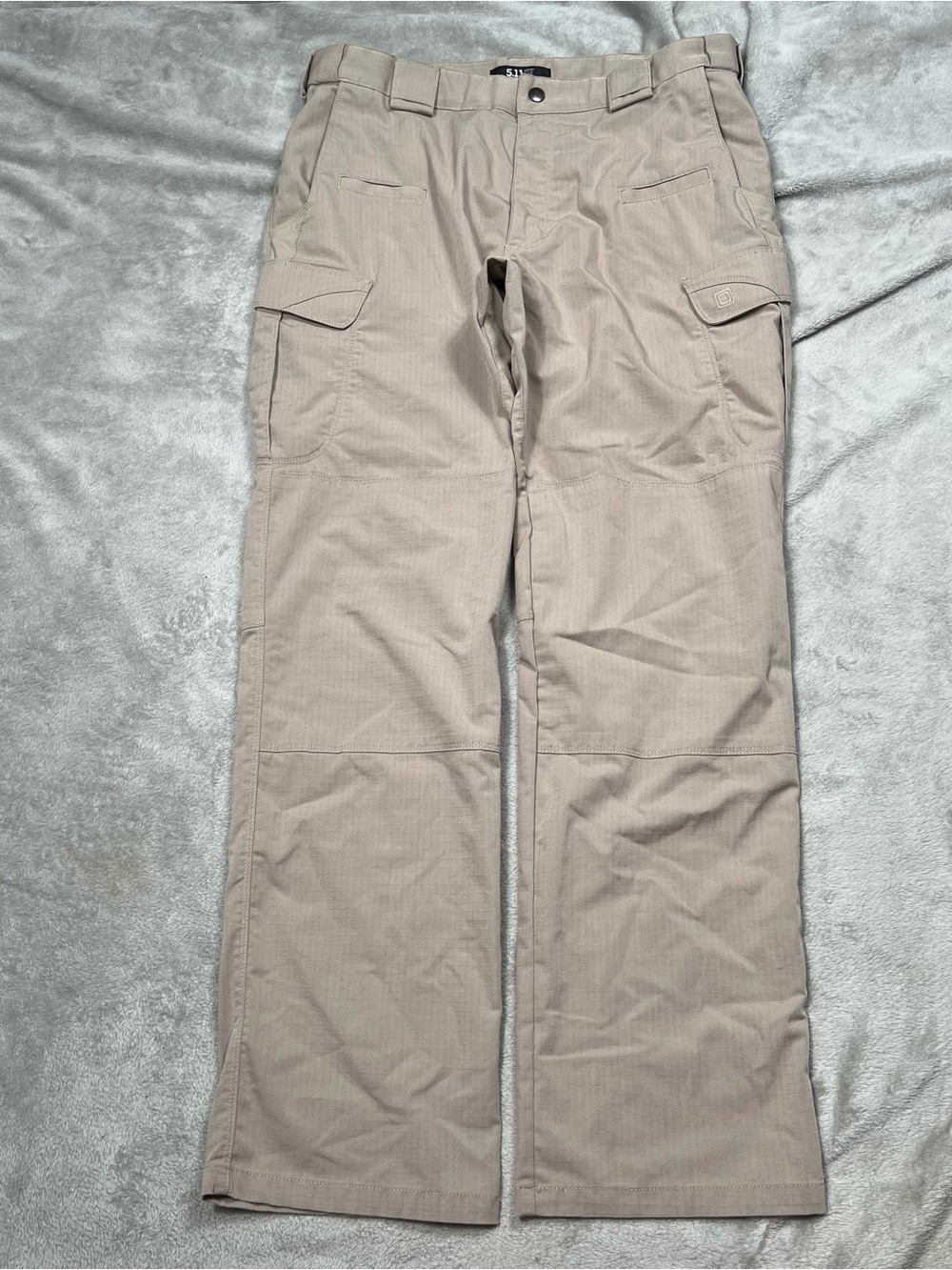 5.11 Tactical Stryke Cargo Pants Mens 34x32 Beige Ripstop Workwear 74369